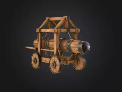 Skald Battering Ram Low-poly 3D model