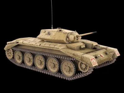 Crusader MK VI Low-poly 3D model