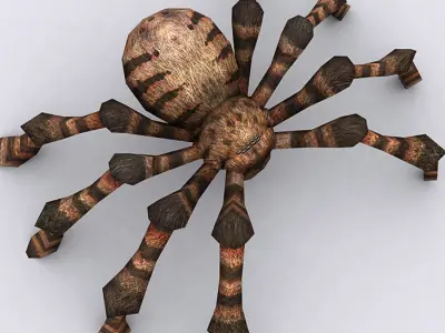 3DRT - Spiders Low-poly 3D model