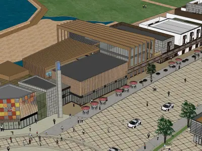 Sketchup Shopping Center W2 3D model