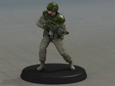 Imperial Army Future Soldiers 3D model