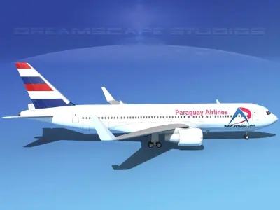 Boeing 767-300 Paraguay 3D model