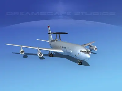 Boeing E-3C Sentry OK USAF 3D model