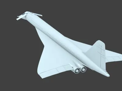 tu-144 d sst 3D print model