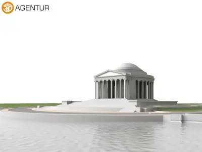 Jefferson Memorial in Washington 3D model