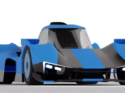 Le Mans Hyper Car Concept Free 3D model