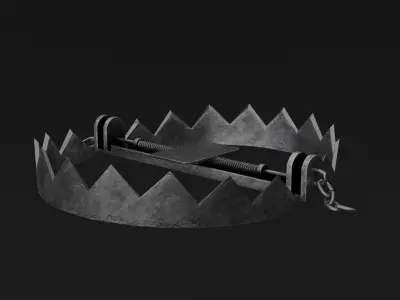 Latch Low-poly 3D model