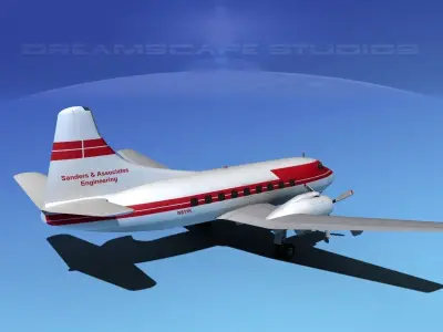 Martin 202 Executive 4 3D model