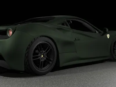 Ferrari 488 GTB Military 3D model