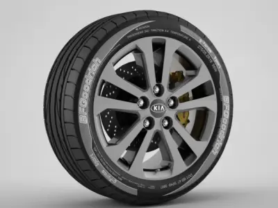 Wheel Kia 9 3D model