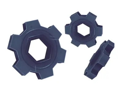 Gear - Hand Painted 3D model