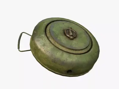 Land Mine M12 Low-poly 3D model