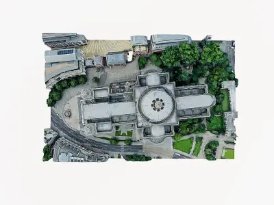 St Pauls Cathedral Low-poly 3D model