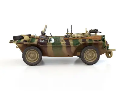 VW - Typ 166 - Schwimmwagen - 2 Panzer Division 3D model