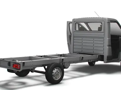 Peugeot Boxer Chassis HQInterior SCab 4035WBXL 2023 3D model