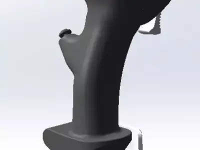 Mirage 2000 stick for simulation with all buttons and switches 3D print model