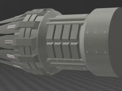 Spacecraft Thruster 3D model