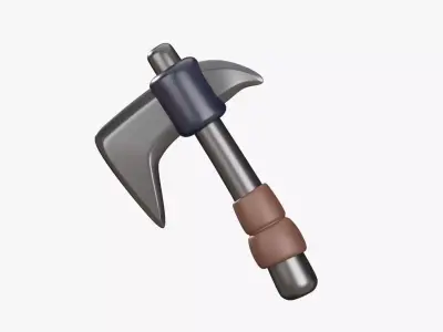Game Axe 3D Illustration 3D model