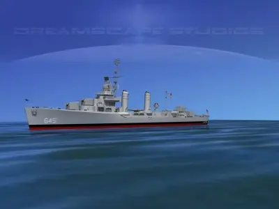 Gleaves Class Destroyer USS Stevenson 3D model