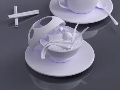 Dessert 0001 3D model