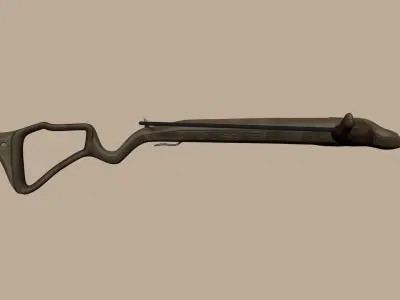Wood Crossbow - Simple Weapon Low-poly 3D model