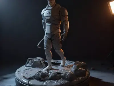 Gordon Freeman STL  Half Life Character Figurine 3D print model