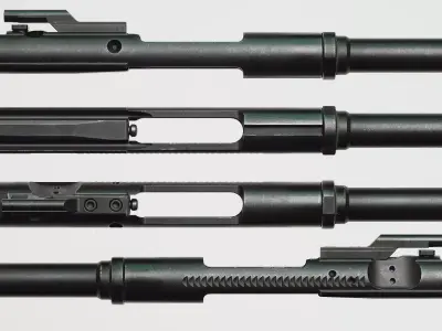 Colt - AR-15 Bolt Carrier Group - Replica Low-poly 3D model