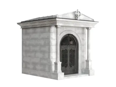 Crypt stone building 3D model