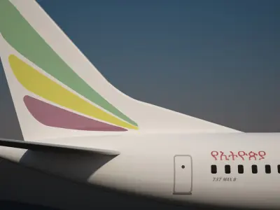 Ethiopian Airlines 737 MAX 8 3D model
