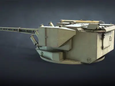 BM-7 Parus Fighting Module Low-poly 3D model