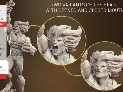 Lion O from Thundercats STL files for 3d printing by CG Pyro 3D print model