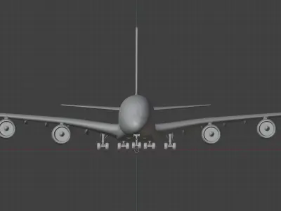 Airbus A380 3D print ready model 3D print model