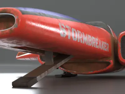 Plane speed racer 3D model