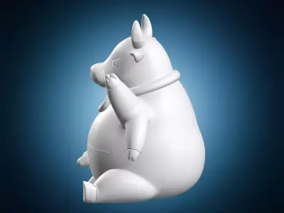 Miniature Miltank Figure 3D print model