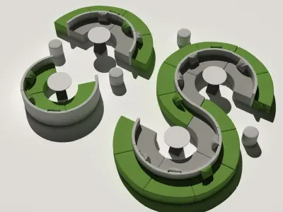 Office Sofa 3D model