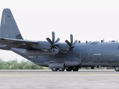  Lockheed Martin AC-130J Ghostrider Gunship 3D model