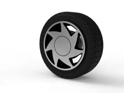 Sedan and Hatchback 90 Rims 517-319 3D model 3D model