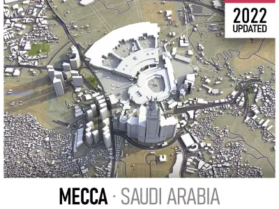Mecca Low-poly 3D model