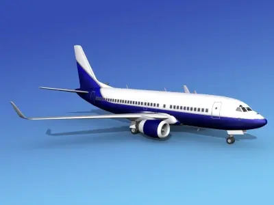 Boeing 737-700ER Corporate 4 3D model