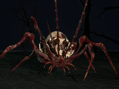Undeath Spider 3 Low-poly 3D model