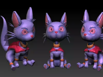 Michs cartoon cat 3D model