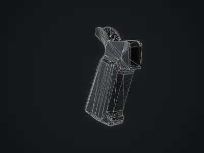 AR15M4 PDW PISTOL GRIP Low-poly 3D model
