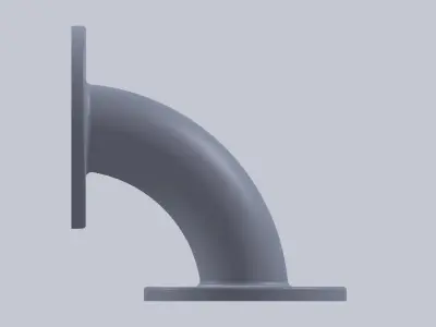 PIPE COUPLING ELBOW 3D model