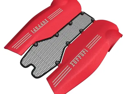 Red Engine Cover 022 3D model