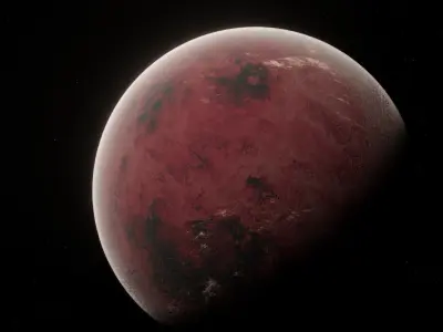 Planet Space Ready to game Low-poly 3D model 3