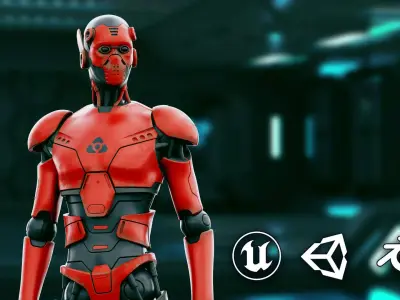 CYBORGTOPIA B-21 Rigged for Unreal Engine - Unity - MIXAMO 3D model