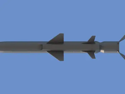 KH-35 - X-35 Russian Anti-Ship Missile 3D model