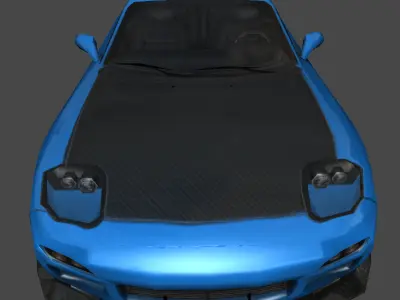 Mazda RX7 Free low-poly 3D model