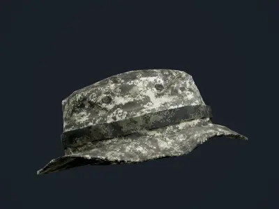 Military Hat Uniform Game Ready Low-poly 3D model