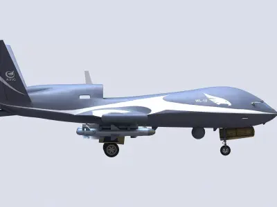 Wing Loong-10 UAV 3D model